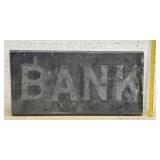 Bank Sign (Wood) 36/18