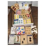 Vintage buttons W/orig cards & loose children