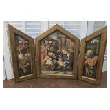 Wooden Nativity Triptych