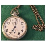 B.W. Raymond 21 jewels pocket watch - working