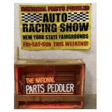 National Peddlers Neon Sign in crate & Poster