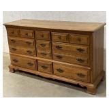 Bassett 9 Drawer Dresser 62/20/34