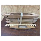 4 Industrial boat loom shuttles 15ï¿½ x 1ï¿½ 1
