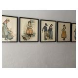 5 prints by A.M. UpJohn. Each 11 1/4ï¿½ x 9ï¿½
