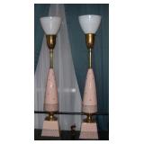 Mid Century Modern Atomic Pink Ceramic REMBRANDT