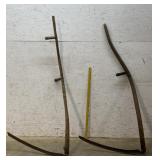 2 farm hay Scythes