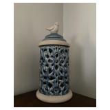 HUGE Ceramic Bird candle holder (Top comes off)