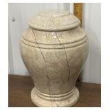 Marble mortuary urn