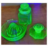 Glow glass juicer candle stick etc