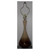 Mid Century Modern Brown Ceramic Drip Glaze Table