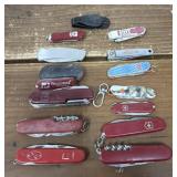 Swiss Army knives, toe nail clippers