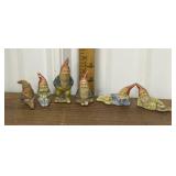 6 tiny Gnomes
