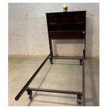 Bookcase headboard twin Bed frame - nice!!