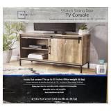 Mainstays 55-Inch Sliding Door Tv Console - new