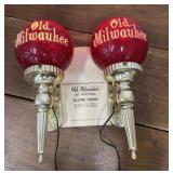Old Milwaukee Red Traditional Globe Signs