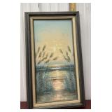 C. Waxbery painting on canvas Ocean view