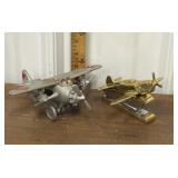 Cast iron airplane & Brass Airplane stapler