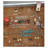 Costume jewelry necklaces bracelets earrings etc