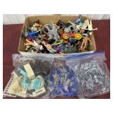 Full box Misc. figures and doll furniture