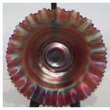 Antique Northwood Amethyst Carnival Glass Ruffle