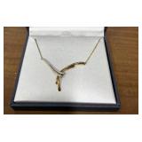 925 Sterling Silver Gold Tone Necklace