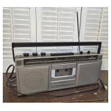 Realistic stereo boombox everything appears to