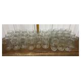 18 Canning Jars, & 15 Jelly Jars