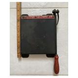 Old Chandler paper cutter 8ï¿½ x 7 1/2ï¿½.  Metal