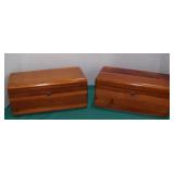 2 Vintage LANE Salesman Sample Miniature Cedar