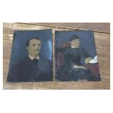 two 1/2 Plate Tin Types