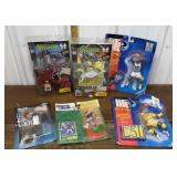 Action figures- Spawn, basketball, football
