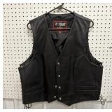First leather vest- size 5X
