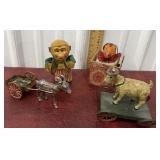 Monkey and goat toys
