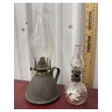 Primitive oil lamp and mini lamp