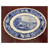 Bristol transferware platter