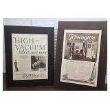 2pcs 1920s Vacuum Cleaner Advertising