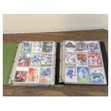 Two Binders of Football and Baseball Cards Talent