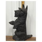 Cast iron Scottie Dog door stop - large