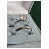 2 pc Epiphany set sterling silver rings