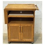 Butcher Block-Top Kitchen Island 27/18/34