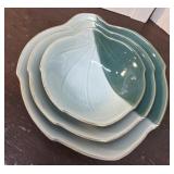 Set 3 MCM porcelain nesting bowls