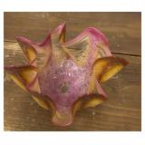 Signed art glass bowl- stunning