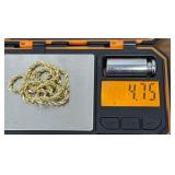 14k Gold Rope Chain Necklace