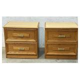 2 Drawer End Stands 24/18/24