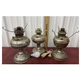 3 Oil Lamps *1 Electrified