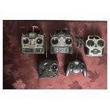 5 RC Airplane Radios Futaba, Parkzone & Hitec