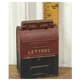 Cast iron mailbox bank