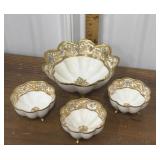 Hand painted Nippon bowl set