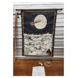 Lighted christmas wall hanging