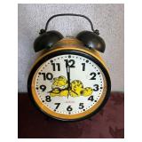 Large 18ï¿½ Sunbeam Garfield Alarm Clock (not